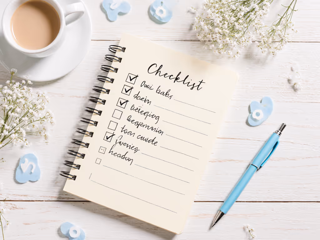 nursery_sound_machine_checklist_on_notepad